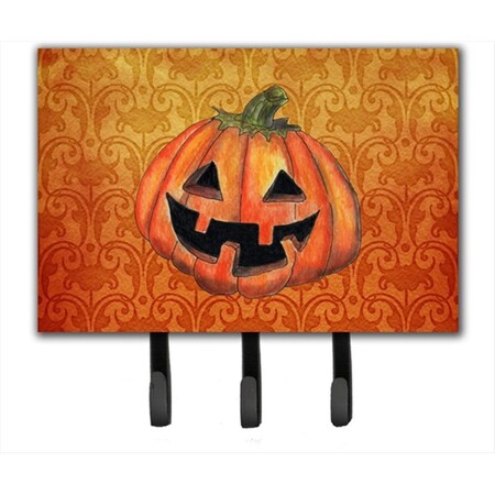 Carolines Treasures 6 x 9 In. October Pumpkin Halloween Leash or Key Holder SB3020TH68